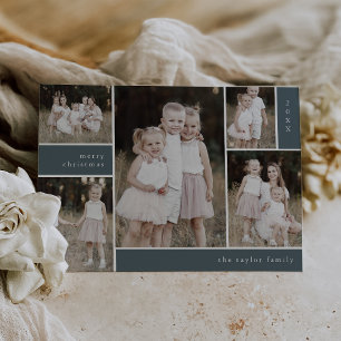 EMELIA Blue Niedlich Modern Multi Foto Weihnachten