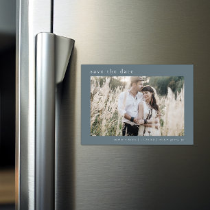 EMELIA Foto Blue Vintage Wedding Save the Date Magneteinladung