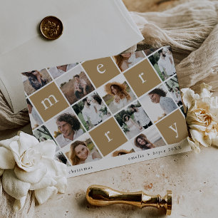 EMELIA Gold Modern Family Multi Foto Weihnachten