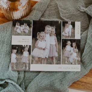 EMELIA Gold Niedlich Modern Multi Foto Weihnachten