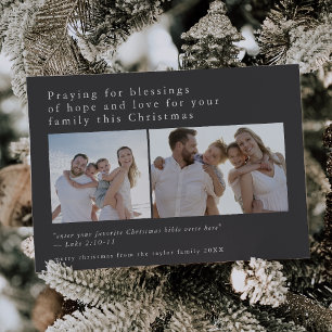 EMELIA Graues Foto Einzigartige Bibelzitate Weihna Feiertagskarte