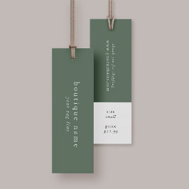 EMELIA Green Hang Tags Bekleidungs-Label Preis-Tag