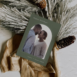 EMELIA Green Happy Holidays Niedliches Foto Feiertagskarte