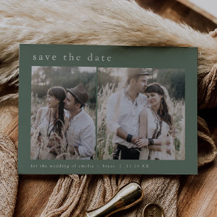 EMELIA Mountain 2 Foto Moderner Wald Boho Hochzeit Save The Date