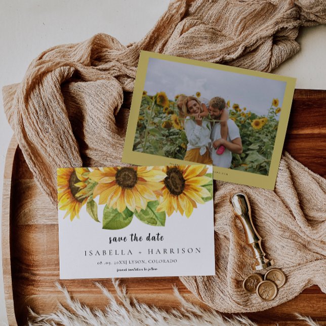 EMELIA Sonnenblume Terminvorlage Save The Date (Von Creator hochgeladen)