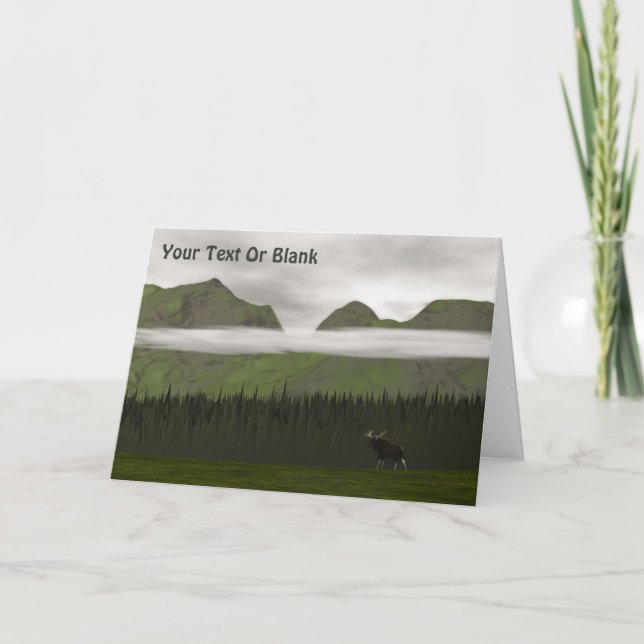 Emerald Alaska Feiertagskarte (Vorderseite)