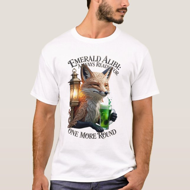 Emerald Alibi Fox Graphic Tee (Vorderseite)
