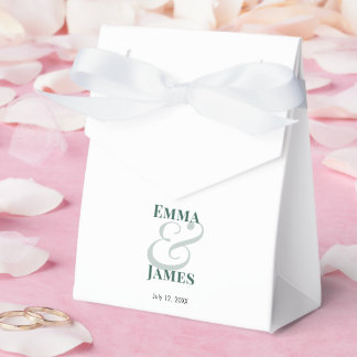 Emerald Ampersand Hochzeit | Benutzerdefinierte Na Geschenkschachtel