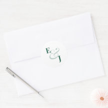 Emerald Ampersand Hochzeit | Umschlag-Siegel