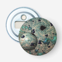 Emerald and Gold Mandelbrot with Sphere