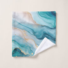 Emerald and Gold Marble Elegance