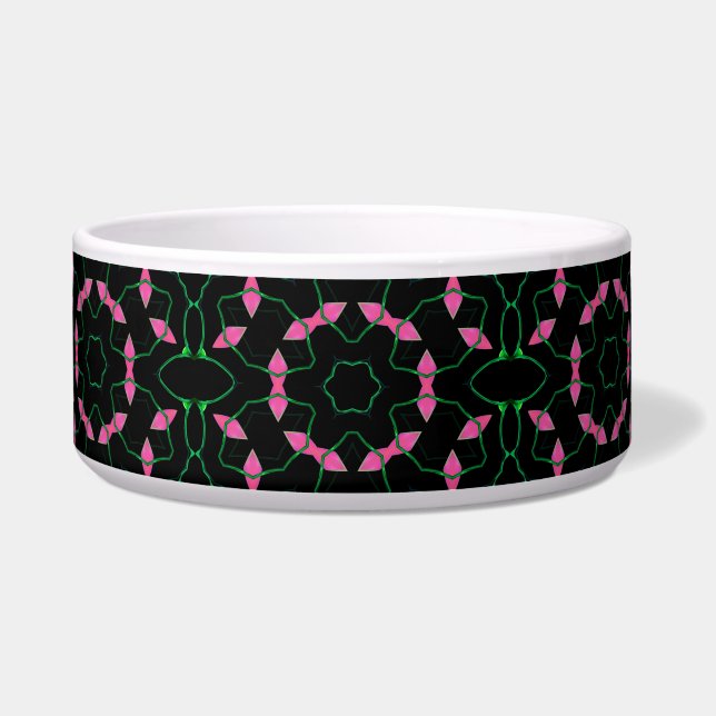 Emerald and Pink Kaleidoscope  Napf (Vorderseite)