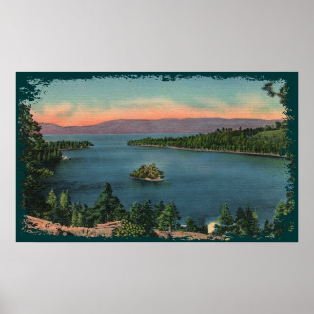 Emerald Bay - Lake Tahoe Canvas Print Poster (Vorne)