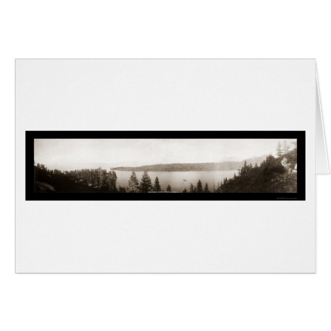 Emerald Bay Lake Tahoe Foto 1906 (Vorderseite (Horizontal))