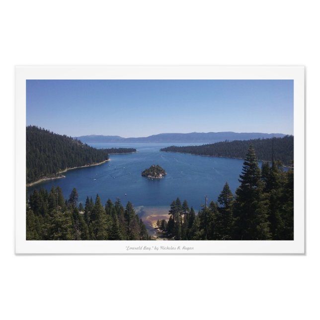 "Emerald Bay", Lake Tahoe Fotodruck (Vorne)