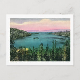 Emerald Bay, Lake Tahoe, Kalifornien Vintag Postkarte