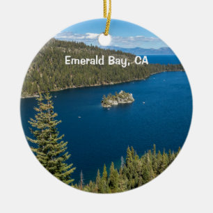 Emerald Bay mit Lake Tahoe Keramik Ornament