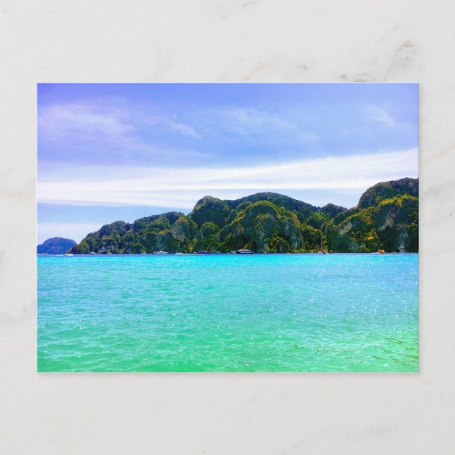 Emerald Beach auf Phi Phi Island Postkarte (Vorderseite)