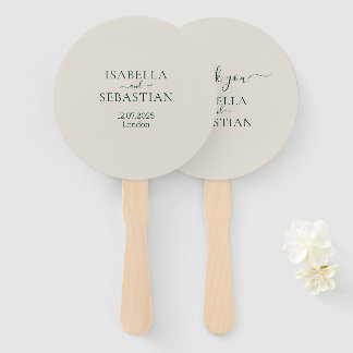 Emerald Blush Wedding Fächer