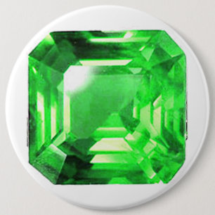 Emerald, Bright Green Button