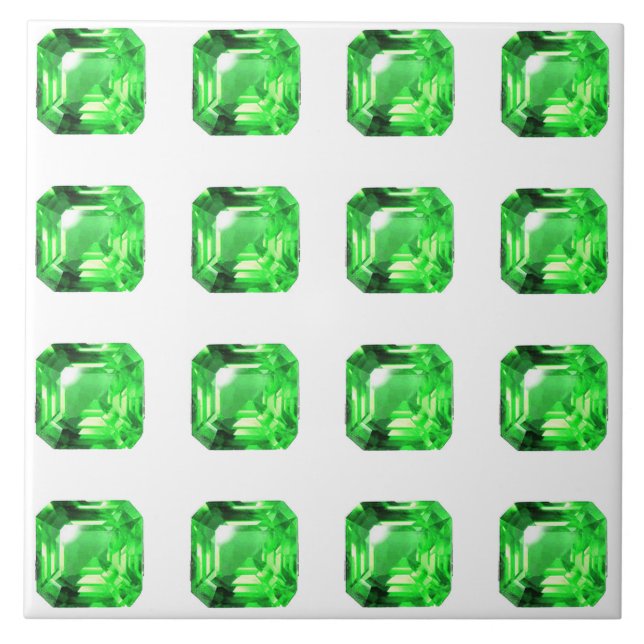 Emerald, Bright Green Fliese (Vorderseite)