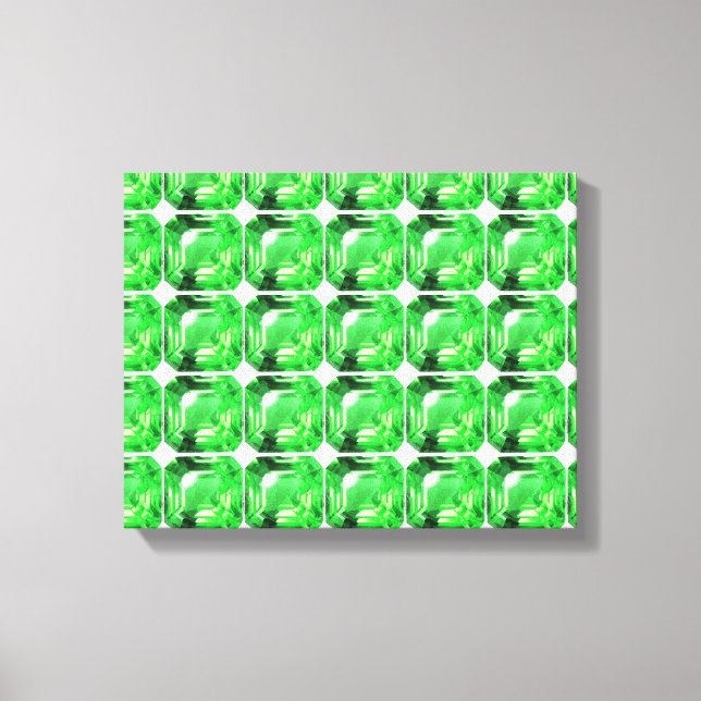Emerald, Bright Green Leinwanddruck (Vorderseite)