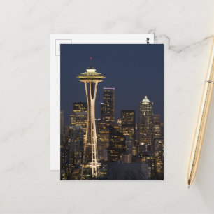 Emerald City Seattle Washington Space Needle Postc Postkarte