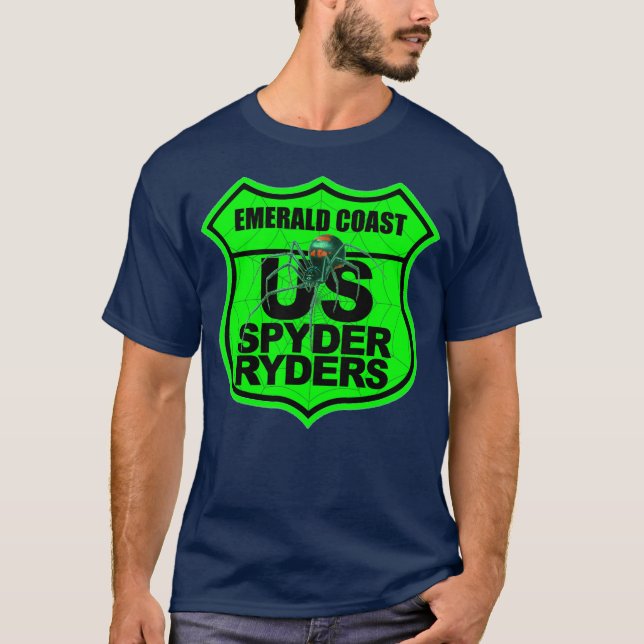 Emerald Coast Chapter - Logo Sicherheitsgrün T-Shirt (Vorderseite)