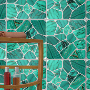 Emerald Coast Marmor Mosaikzellen abstrakte Kunst Fliese