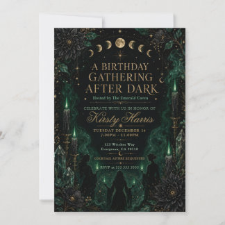 Emerald Coven After Dark Geburtstag Einladung