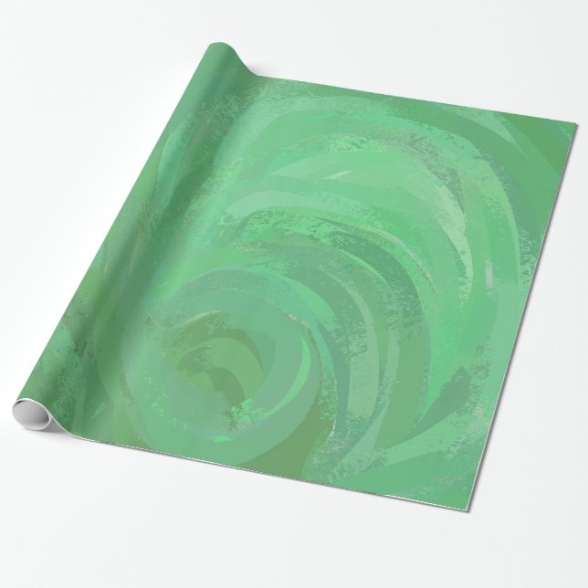 Emerald Cream Green Geschenkpapier (Ungerollt)