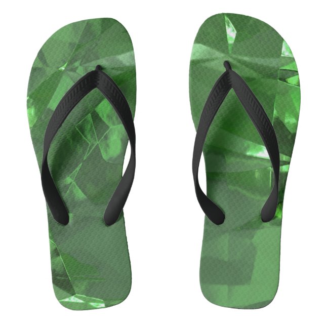 Emerald Crystal Flip Flops (Fußbett)