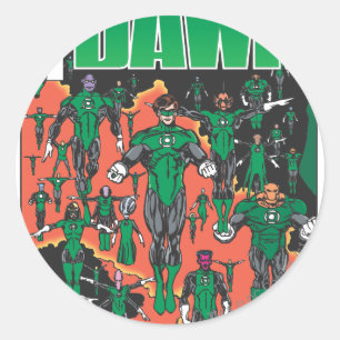 Emerald Dawn Cover Runder Aufkleber