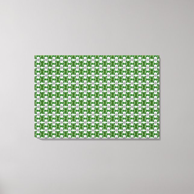 Emerald Diamond Gemstone Art Green Leinwanddruck (Vorderseite)