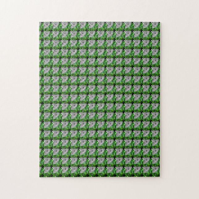 Emerald Diamond Gemstone Art Green Puzzle (Vertikal)