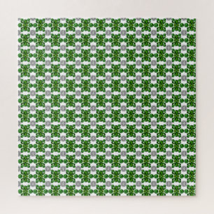Emerald Diamond Gemstone Art Green Puzzle
