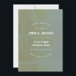 Emerald Distressed Elegance Einladung zur Hochzeit<br><div class="desc">Emerald Distressed Elegance Einladung zur Hochzeit</div>