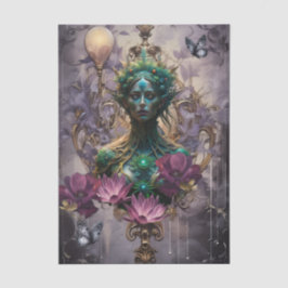 Emerald Dreams Fantasy Forest Queen Decoupage Seidenpapier