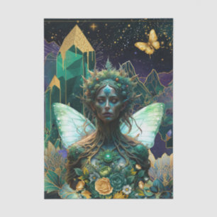 Emerald Dreams Fantasy Forest Queen Dekoupage Seidenpapier
