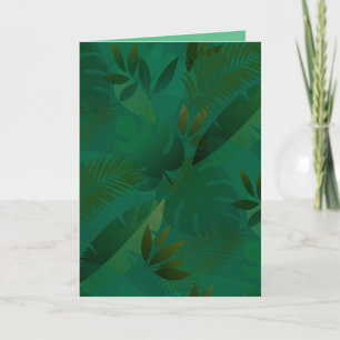 Emerald Dschungel Exotische Mystische Tropische Bl Karte