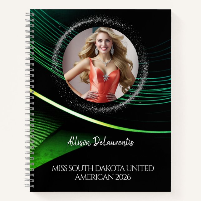 Emerald Dust Ultimate Pageant Checklist Notebook Notizbuch (Vorderseite)