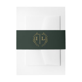Emerald Elegance Bauchband Einladungsbanderole