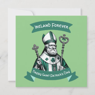 Emerald Elegance: St. Patrick's Day Bischofskarte