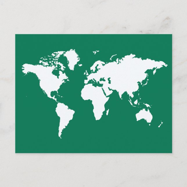 Emerald Elegante World Postkarte (Vorderseite)
