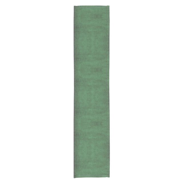"Emerald Envy Grunge" Kurzer Tischläufer (Vorderseite)