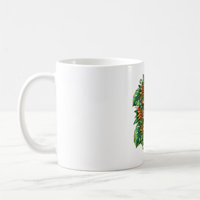 Emerald-Farn-Tiki-Kaffeetasse Kaffeetasse (Links)