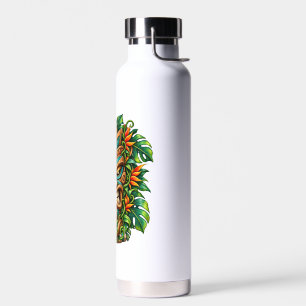 Emerald-Farn-Tiki-Maske Trinkflasche