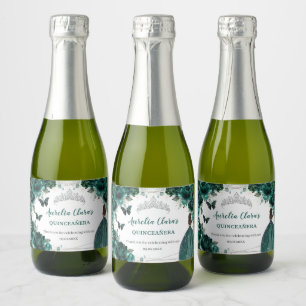 Emerald Floral Prinzessin Quinceañera Geburtstagsg
