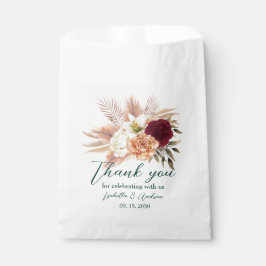 Emerald Floral Wedding Danke Bag Geschenktütchen