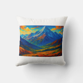 Emerald Forest Watercolor Canvas Kissen